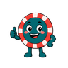 Chip, your poker coach — a friendly poker chip character
